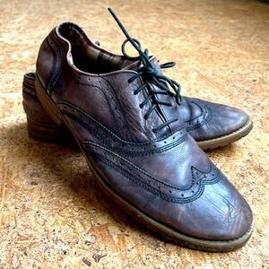 Bed Stu Leather Wingtip Shoes